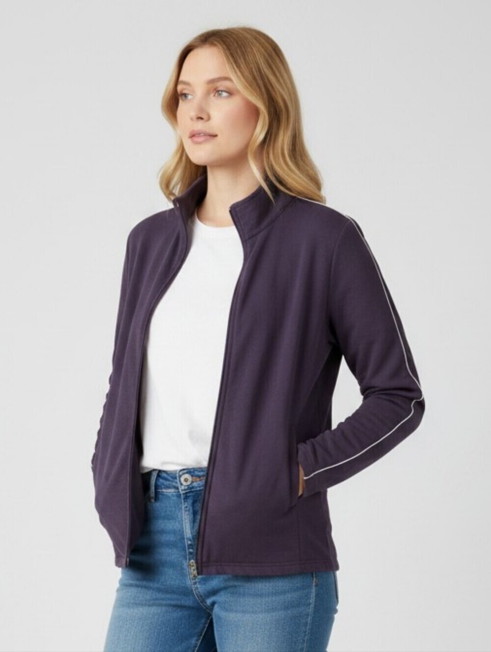 Appleseed's Petite Blue & White Jacket (PM)